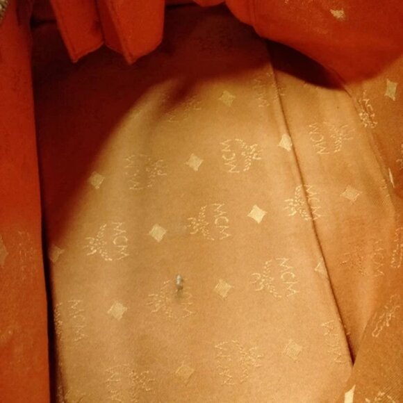 060241BU (L3) MCM Hand Bag Brown PVC - Picture 7 of 9